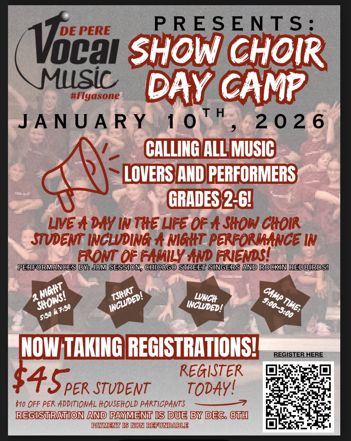 Show Choir Day Camp 2026 - January 10th